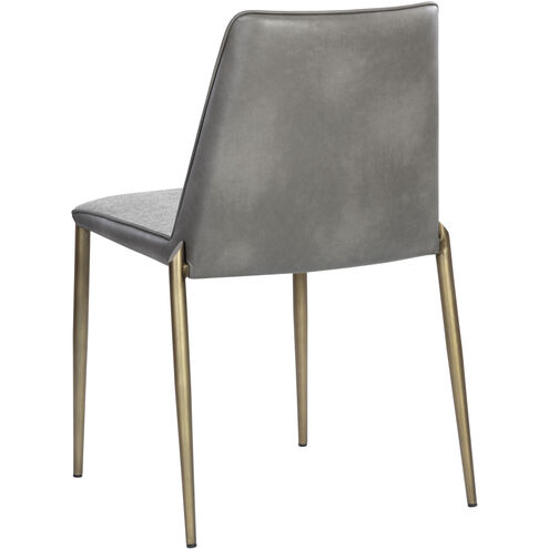 Renee Belfast Heather Grey / Bravo Metal Stackable Dining Chair, Set Of 2